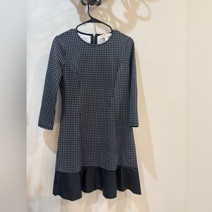 Michael Kors Black and White Patterned Dress